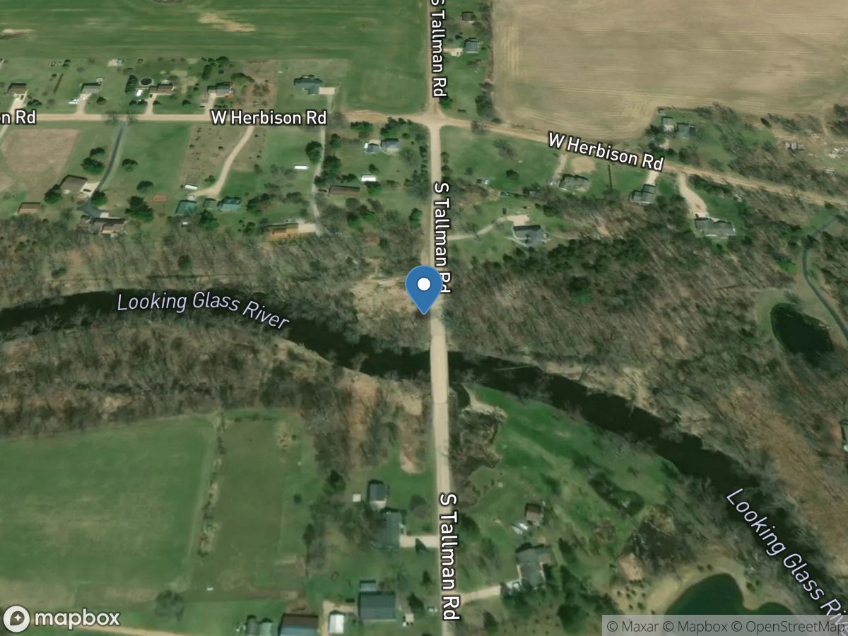 Looking Glass River near Eagle, MI location