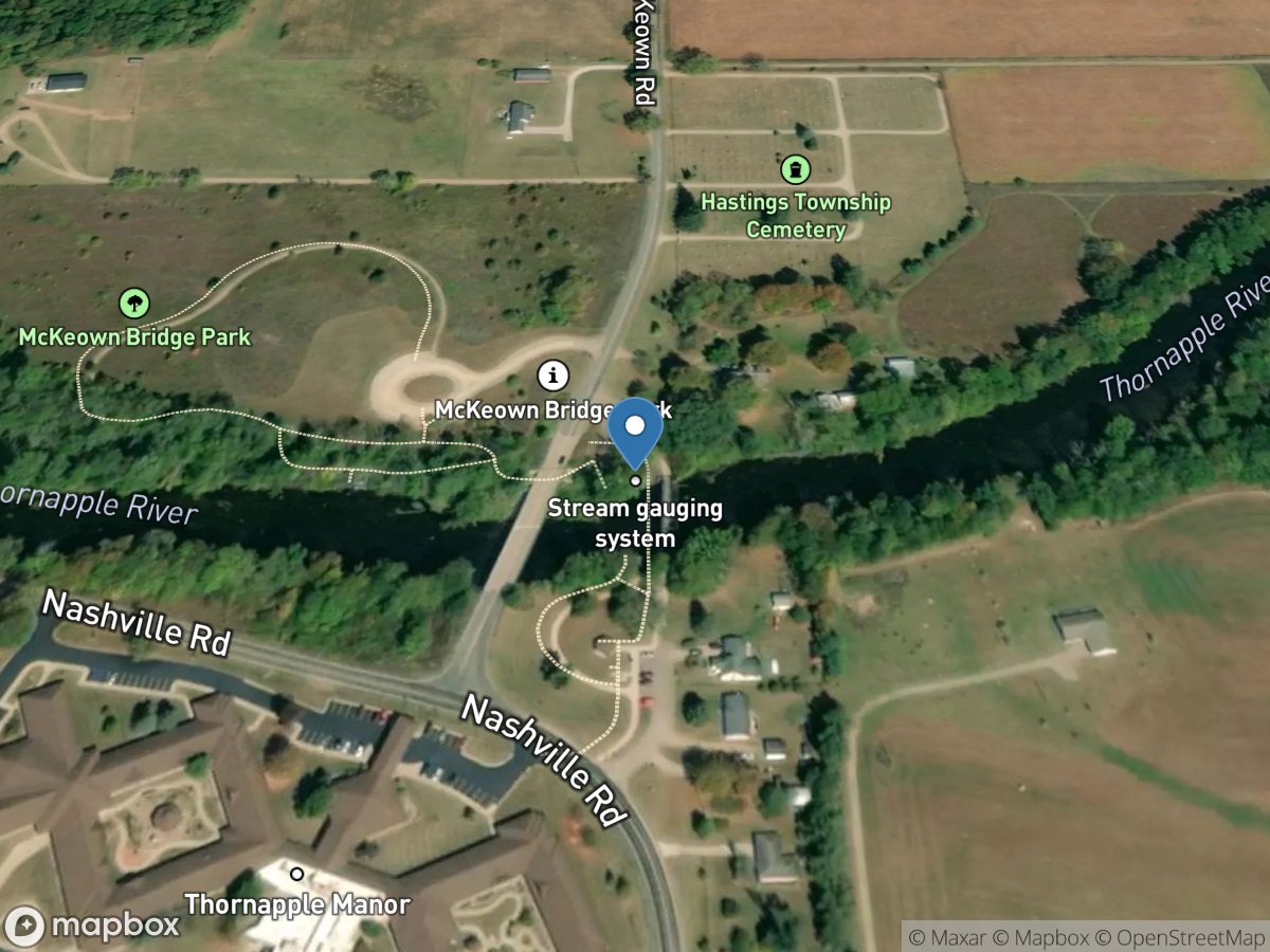 Thornapple River near Hastings, MI location