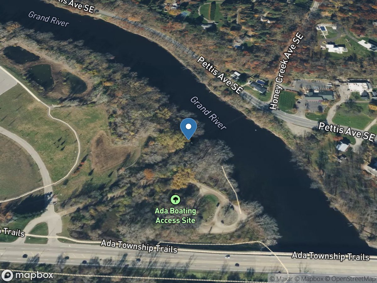 Grand River at Ada, MI location