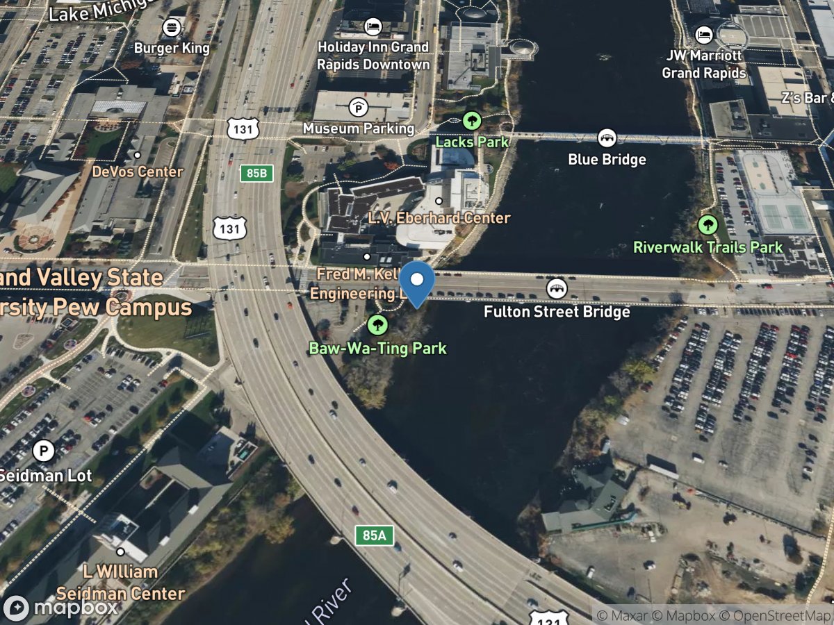 Grand River at Grand Rapids, MI location