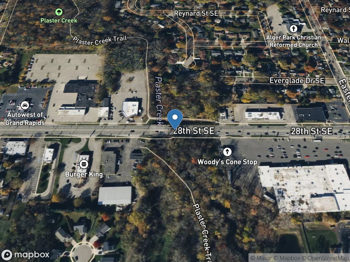 Plaster Creek at 28th Street at Grand Rapids, MI location