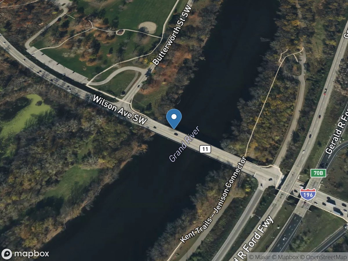 Grand River at State Highway M-11 at Grandville, MI location