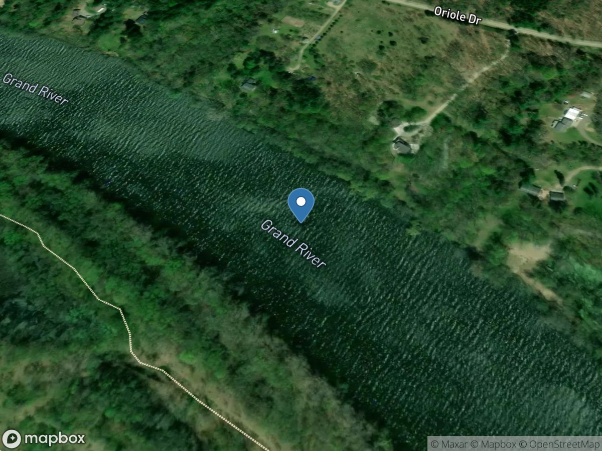 Grand River near Eastmanville, MI location