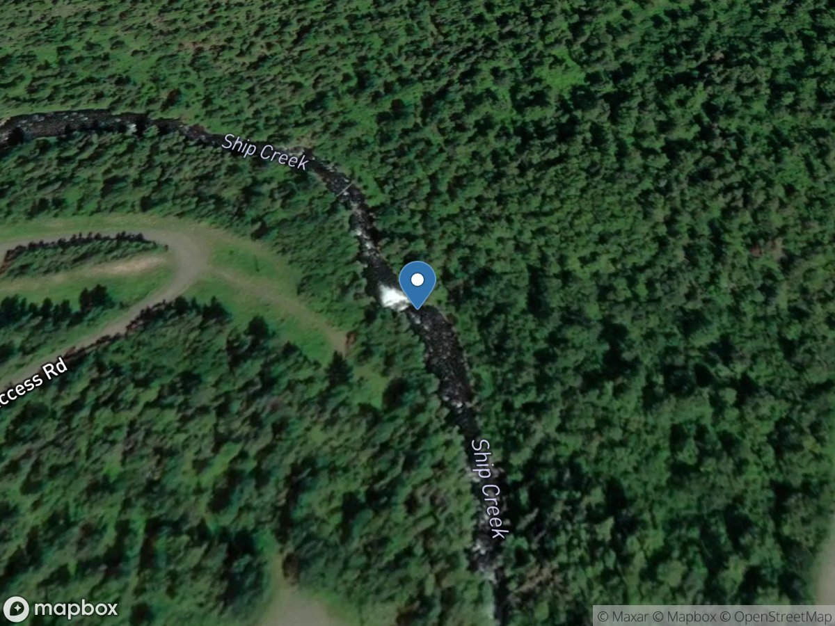 Ship Creek near Anchorage AK location