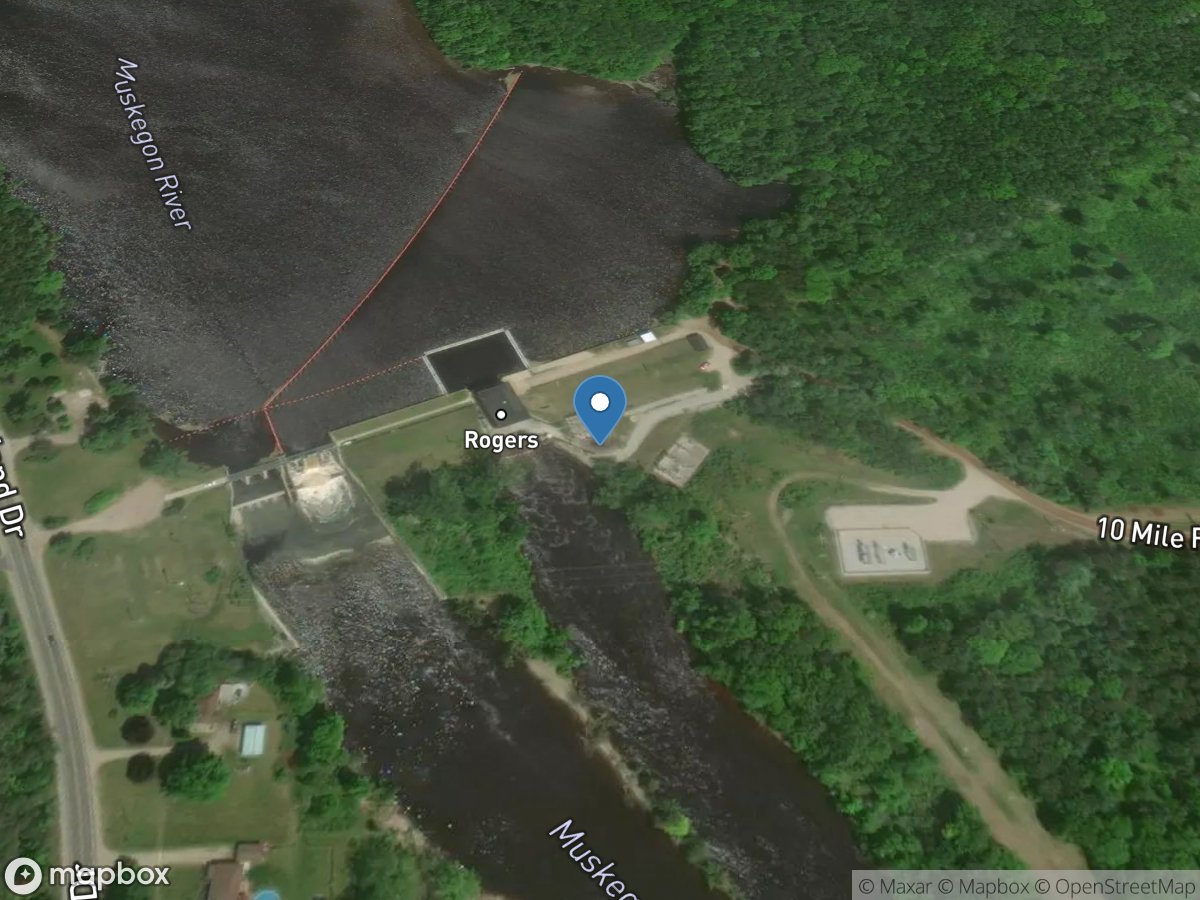 Muskegon River near Stanwood, MI location