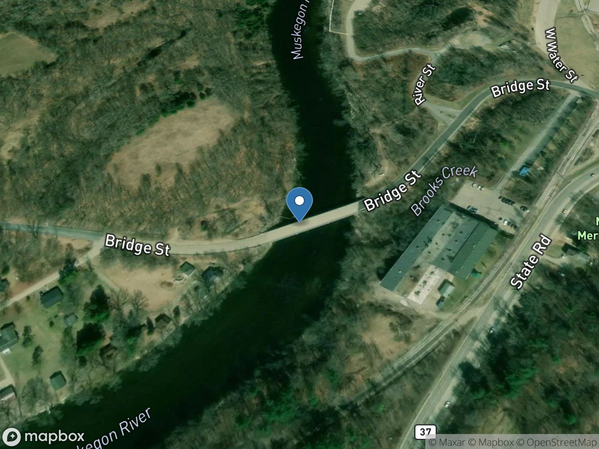 Muskegon River at Bridge Street at Newaygo, MI location
