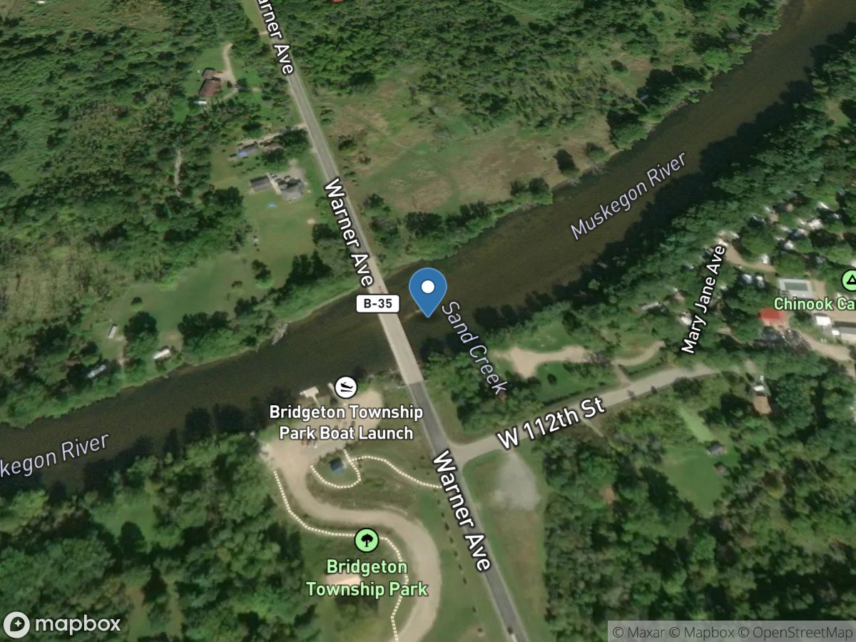 Muskegon River at Bridgeton, MI location