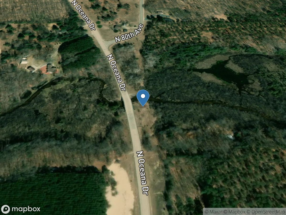 North Branch Pentwater River near Pentwater, MI location