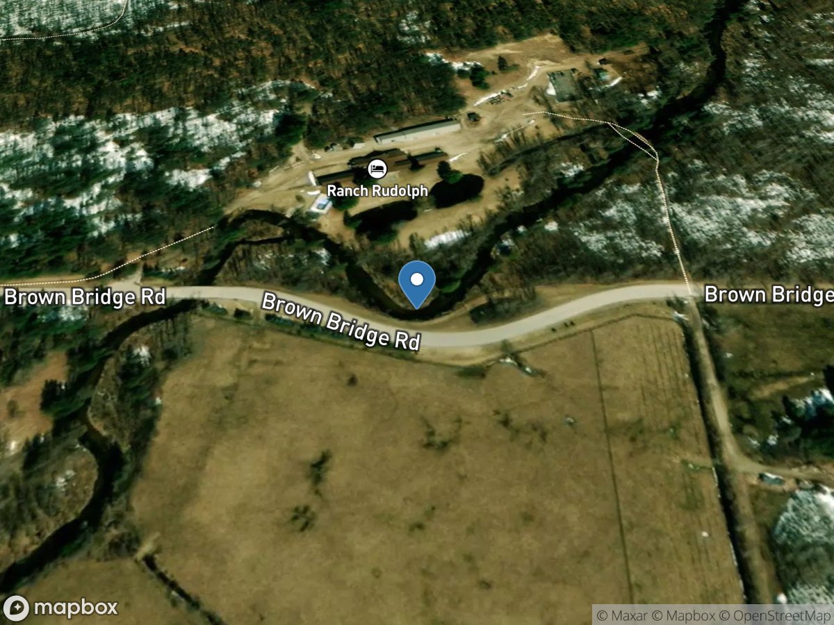 Boardman River above Brown Bridge Road near Mayfield, MI location