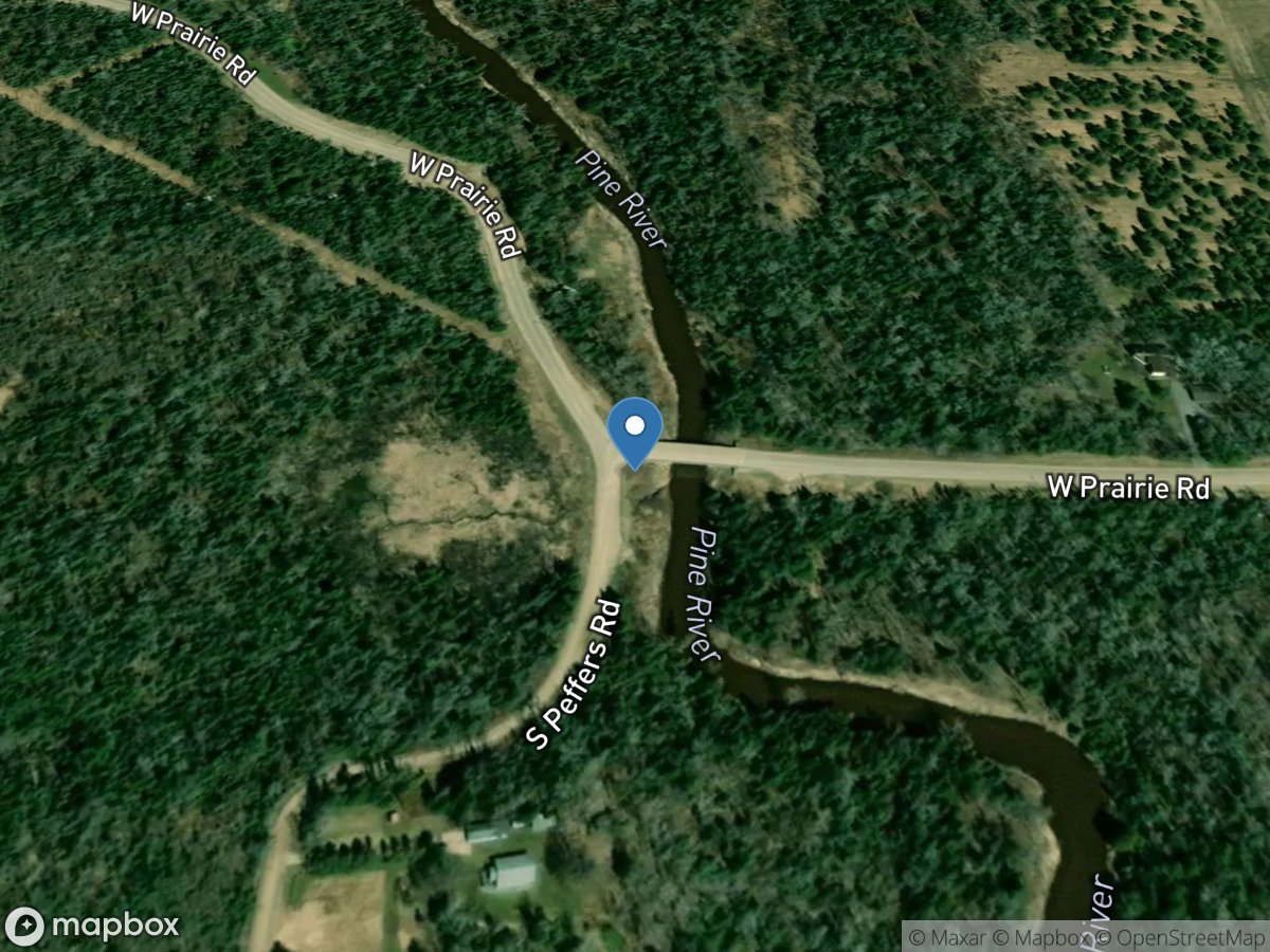 Pine River near Rudyard, MI location