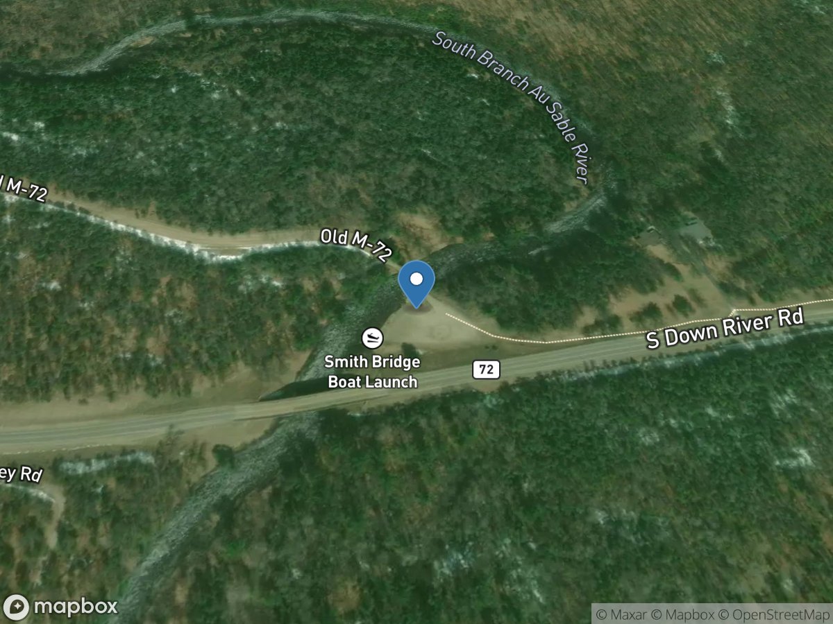 South Branch Au Sable River near Luzerne, MI location