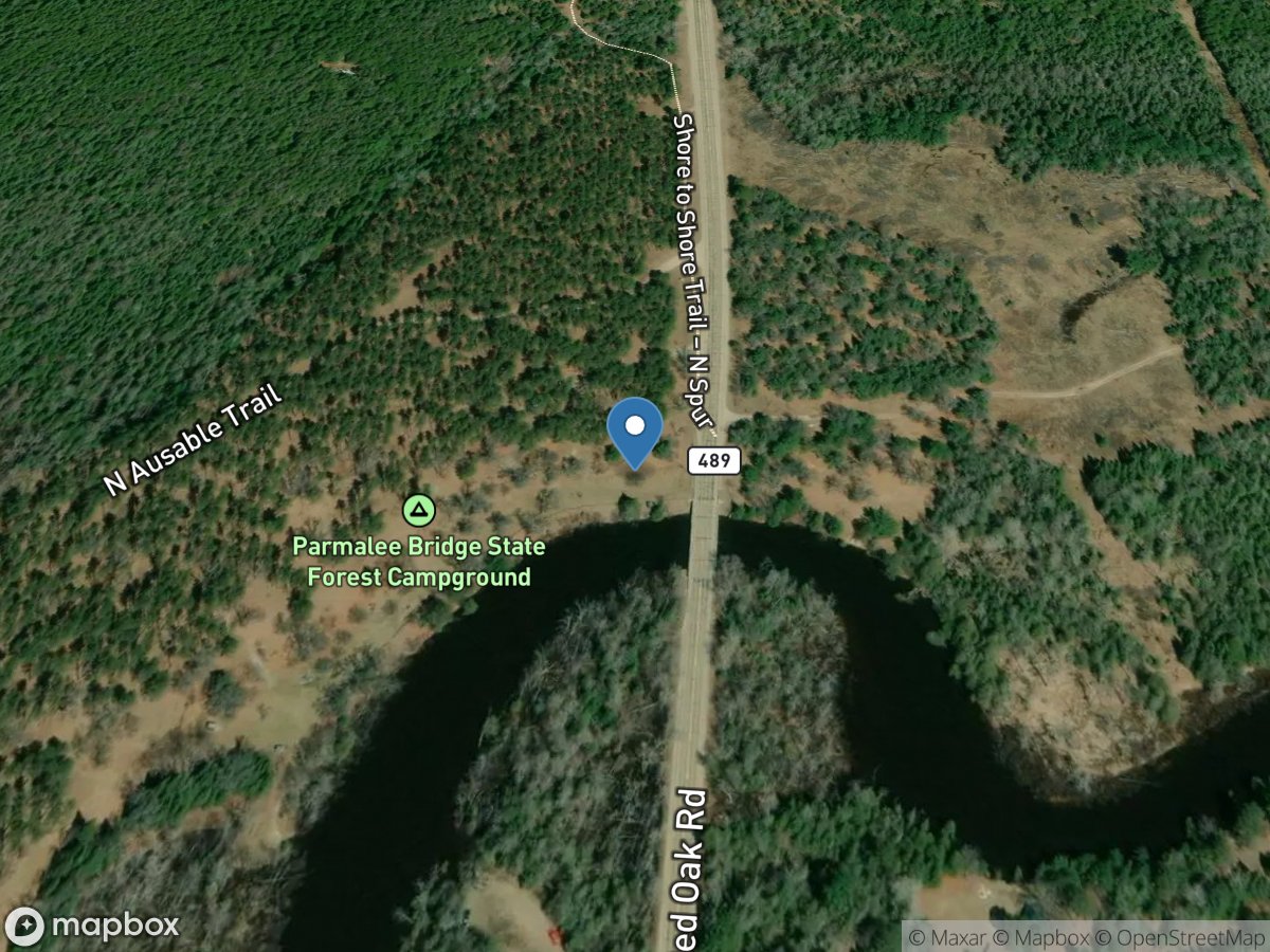 Au Sable River near Red Oak, MI location