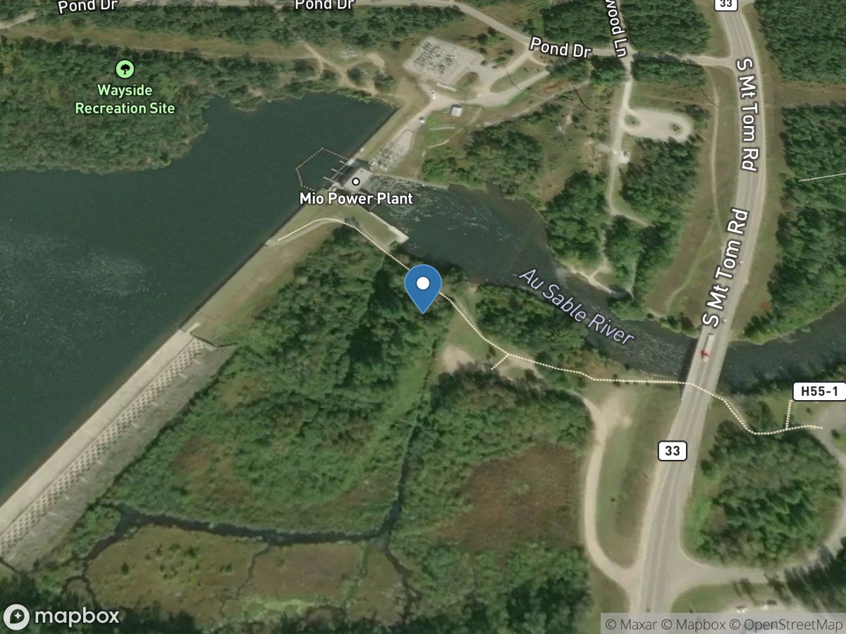 Au Sable River at Mio, MI location