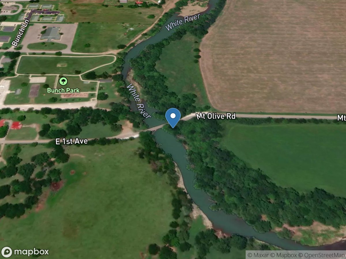 White River at Elkins, AR location