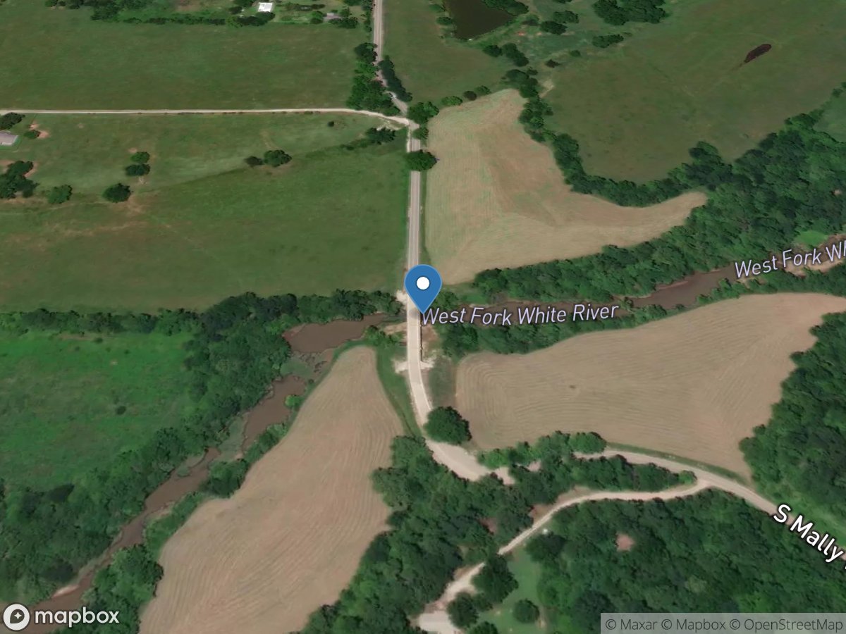 West Fork White River east of Fayetteville, AR location