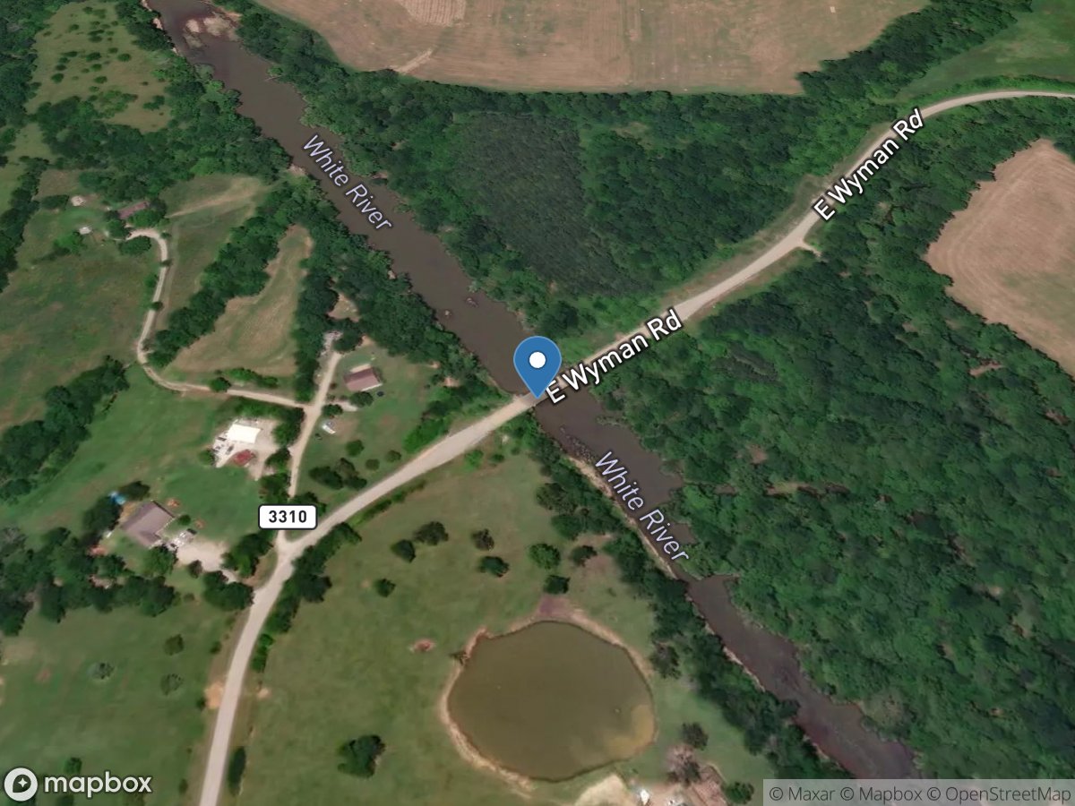 White River near Fayetteville, AR location