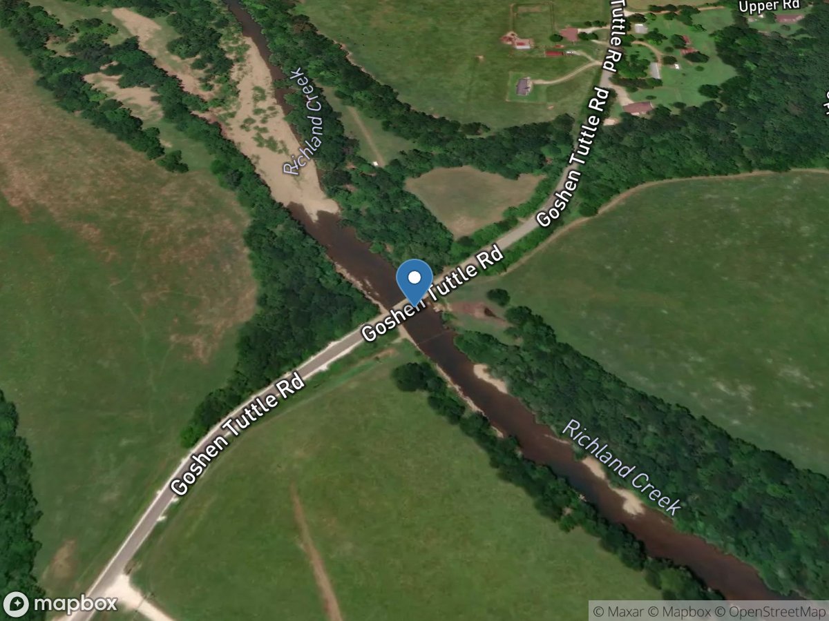 Richland Creek near Goshen, AR location