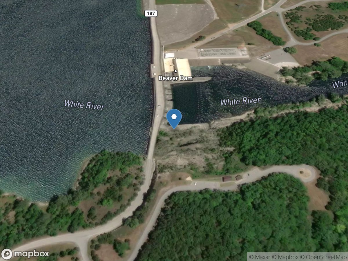 White River at Beaver Dam near Eureka Springs location