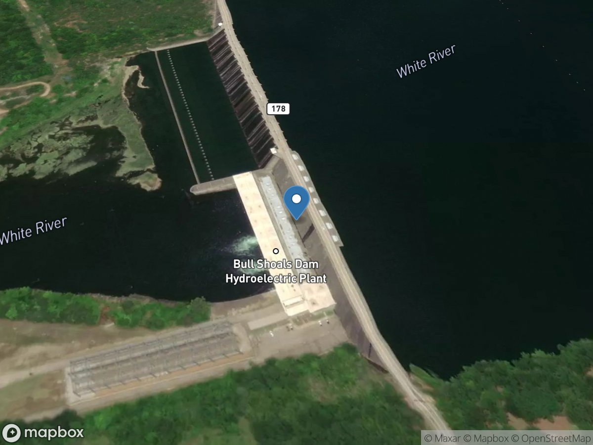 White River at Bull Shoals Dam near Flippin location
