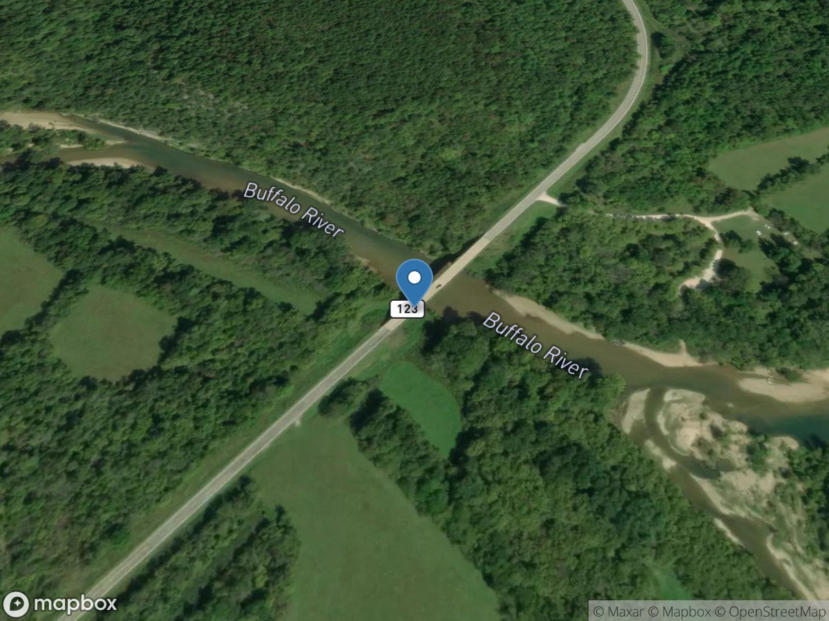 Buffalo River at Carver Access near Hasty, AR location