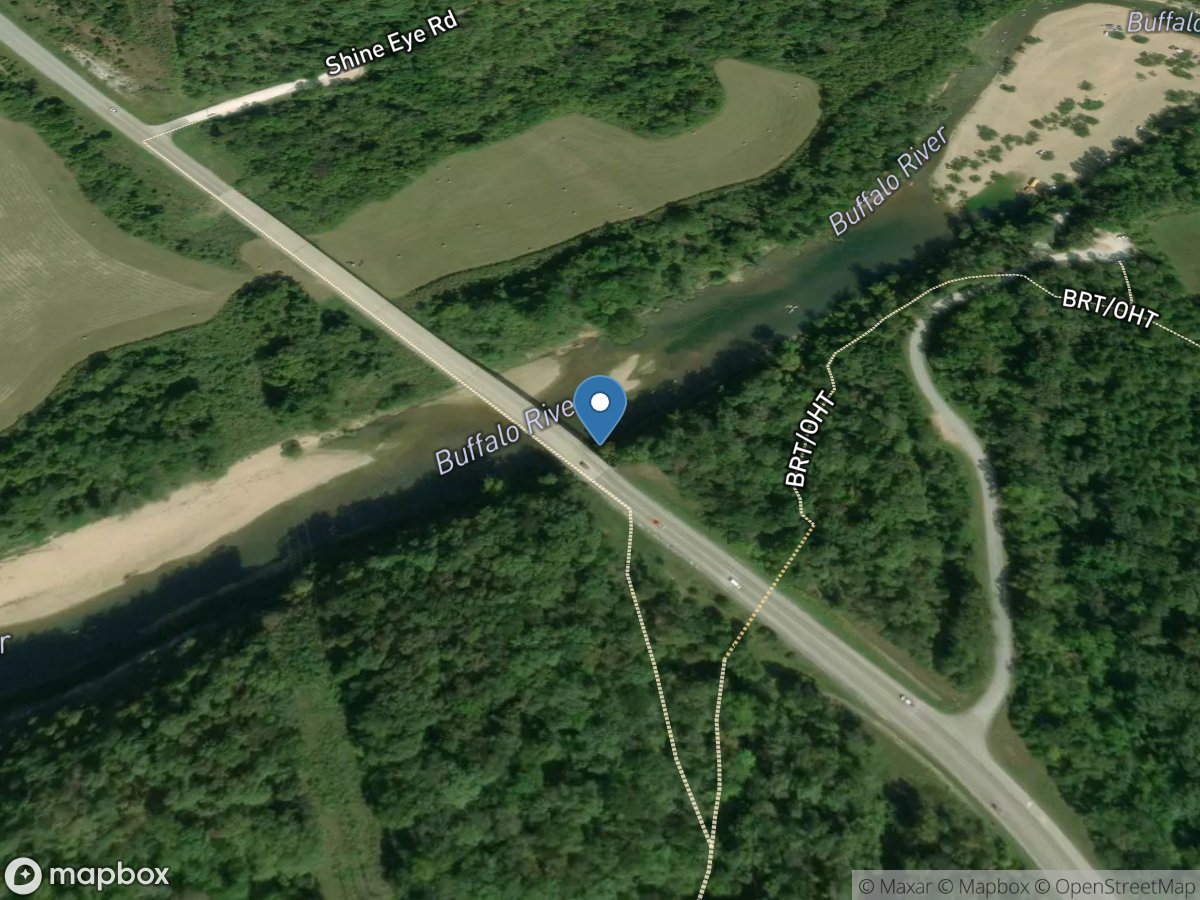 Buffalo River near St. Joe, AR location