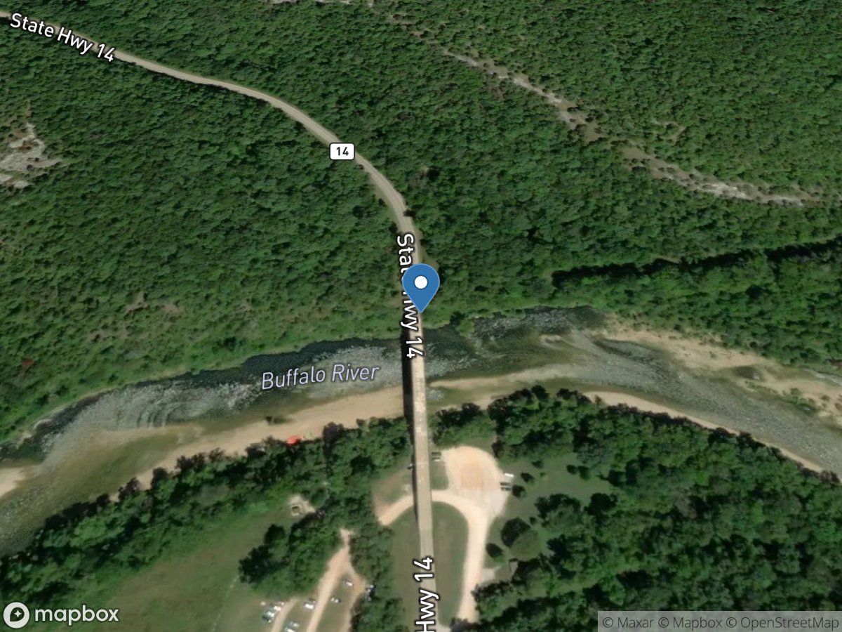 Buffalo River near Harriet, AR location