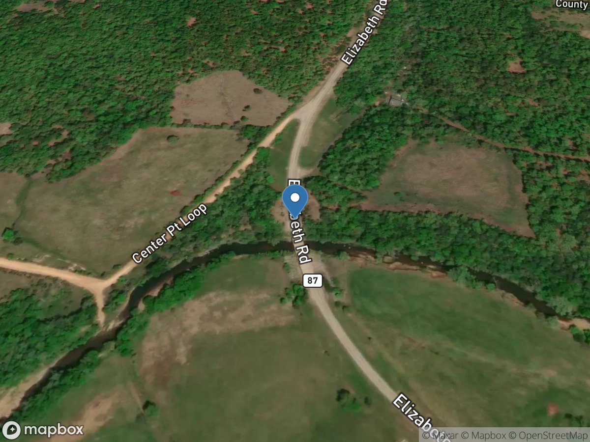 Big Creek near Elizabeth, AR location