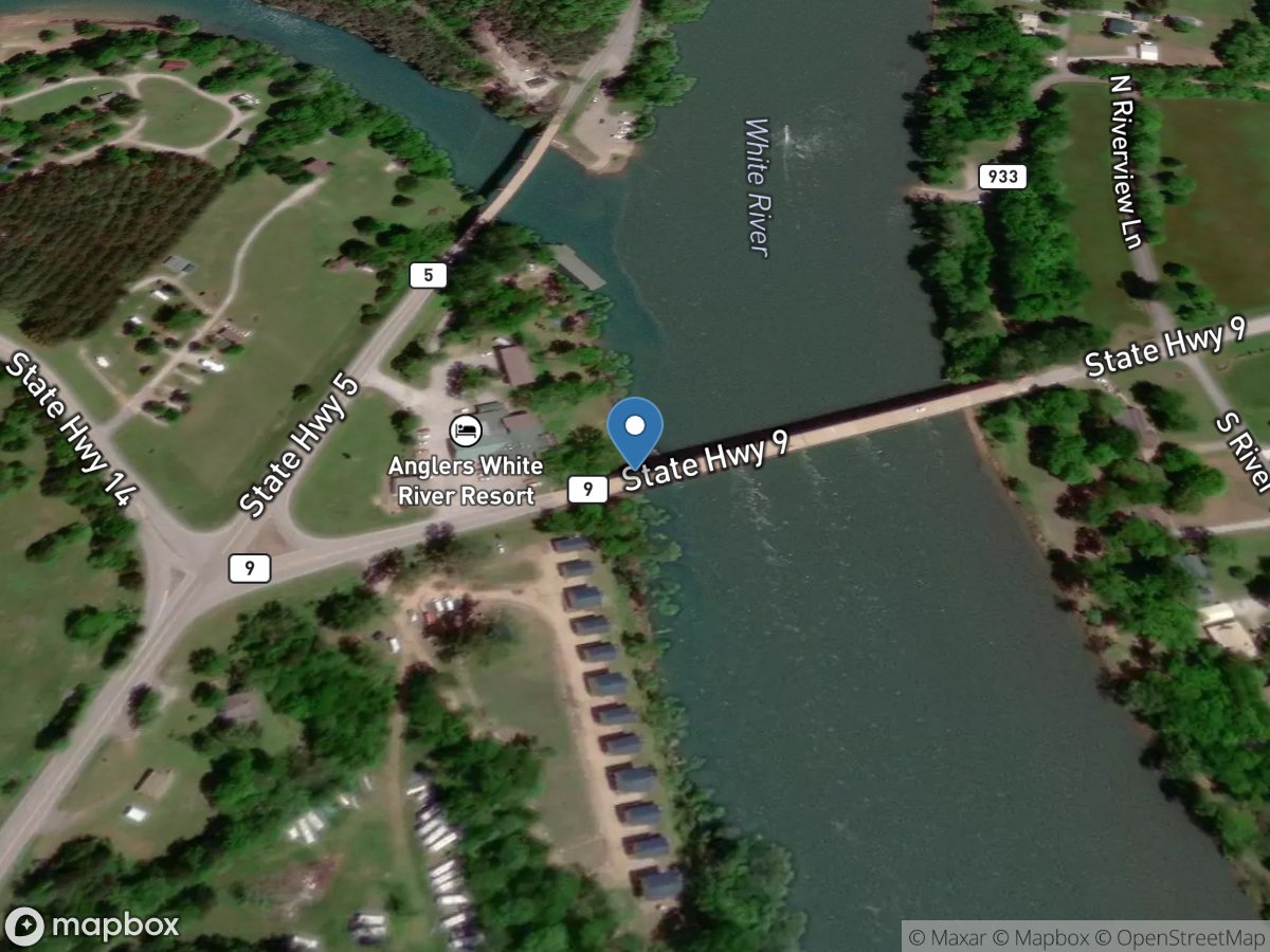 White River at Allison, AR location