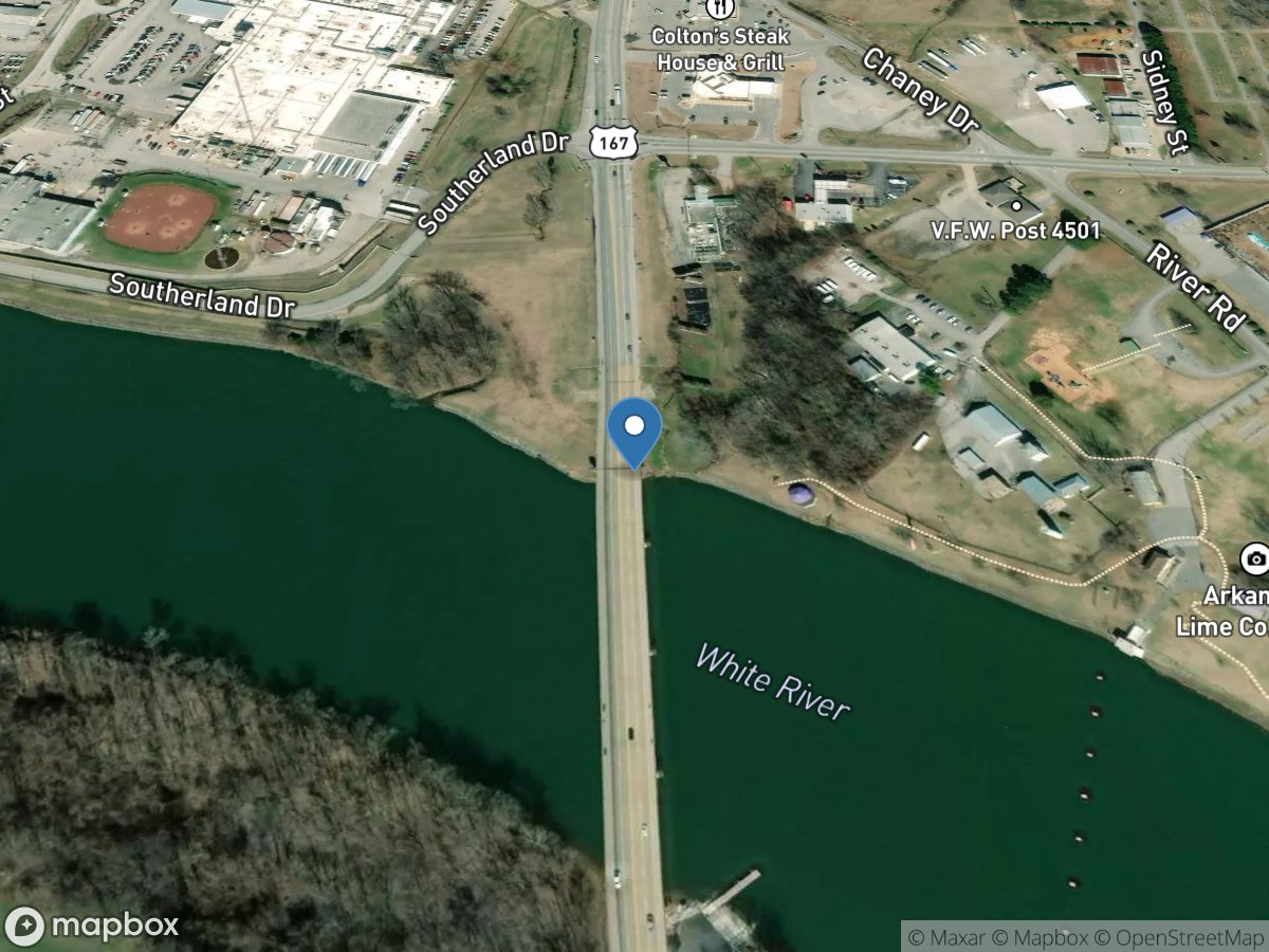 White River at Batesville, AR location