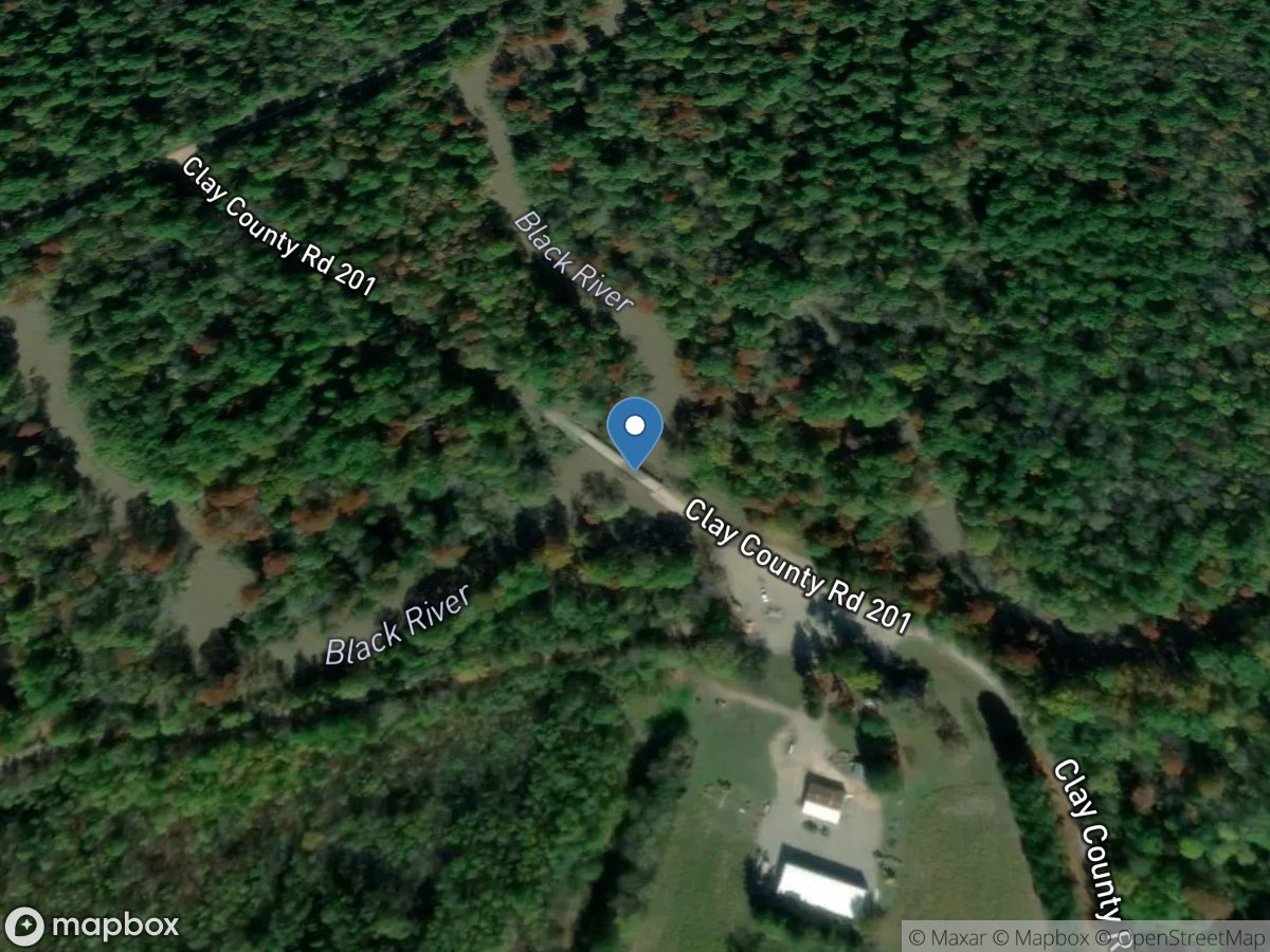 Little River near Peach Orchard, AR location