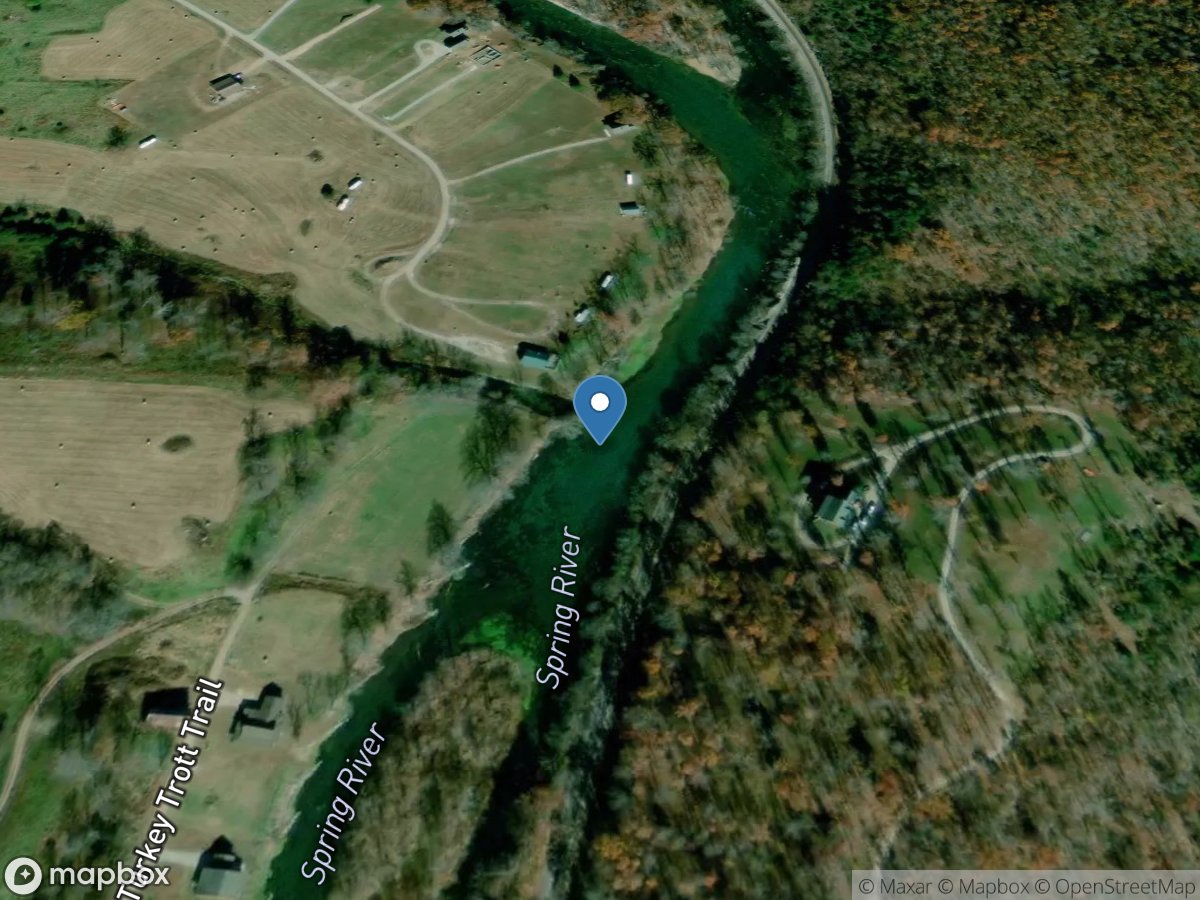 Spring River near Mammoth Spring, AR location