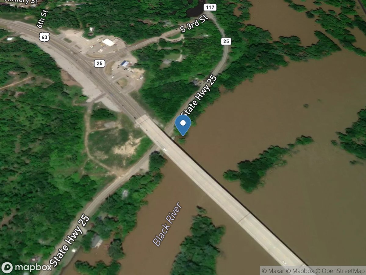 Black River at Black Rock, AR location