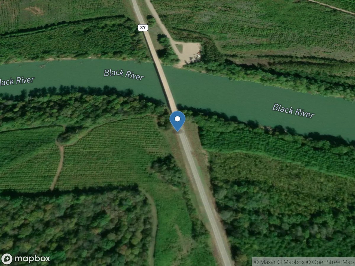 Black River at Elgin Ferry, AR location