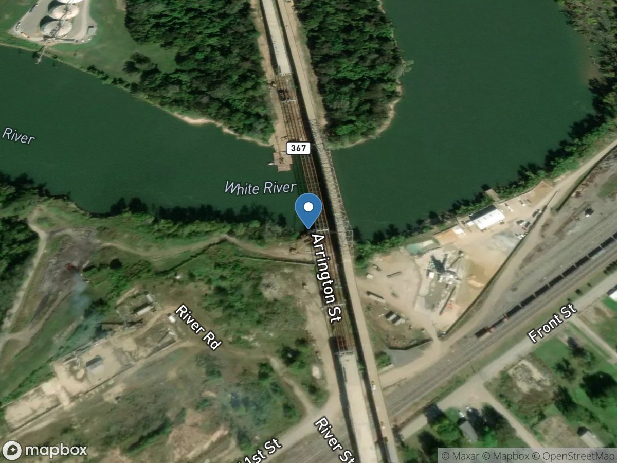 White River at Newport, AR location