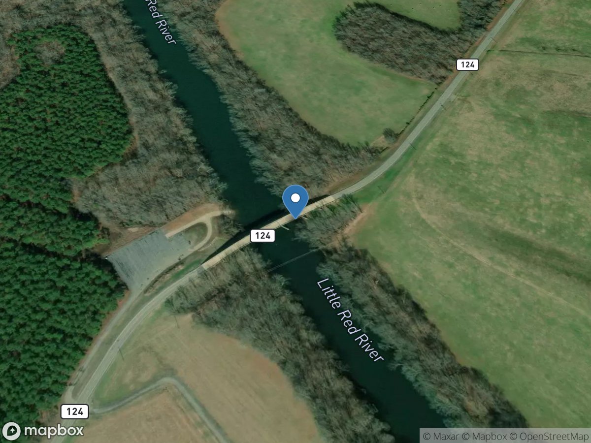 Little Red River near Dewey, AR location