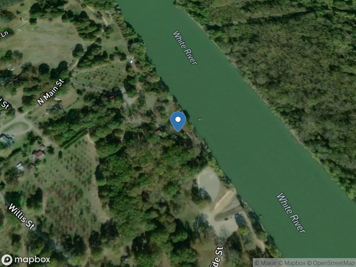 White River at Georgetown, AR location