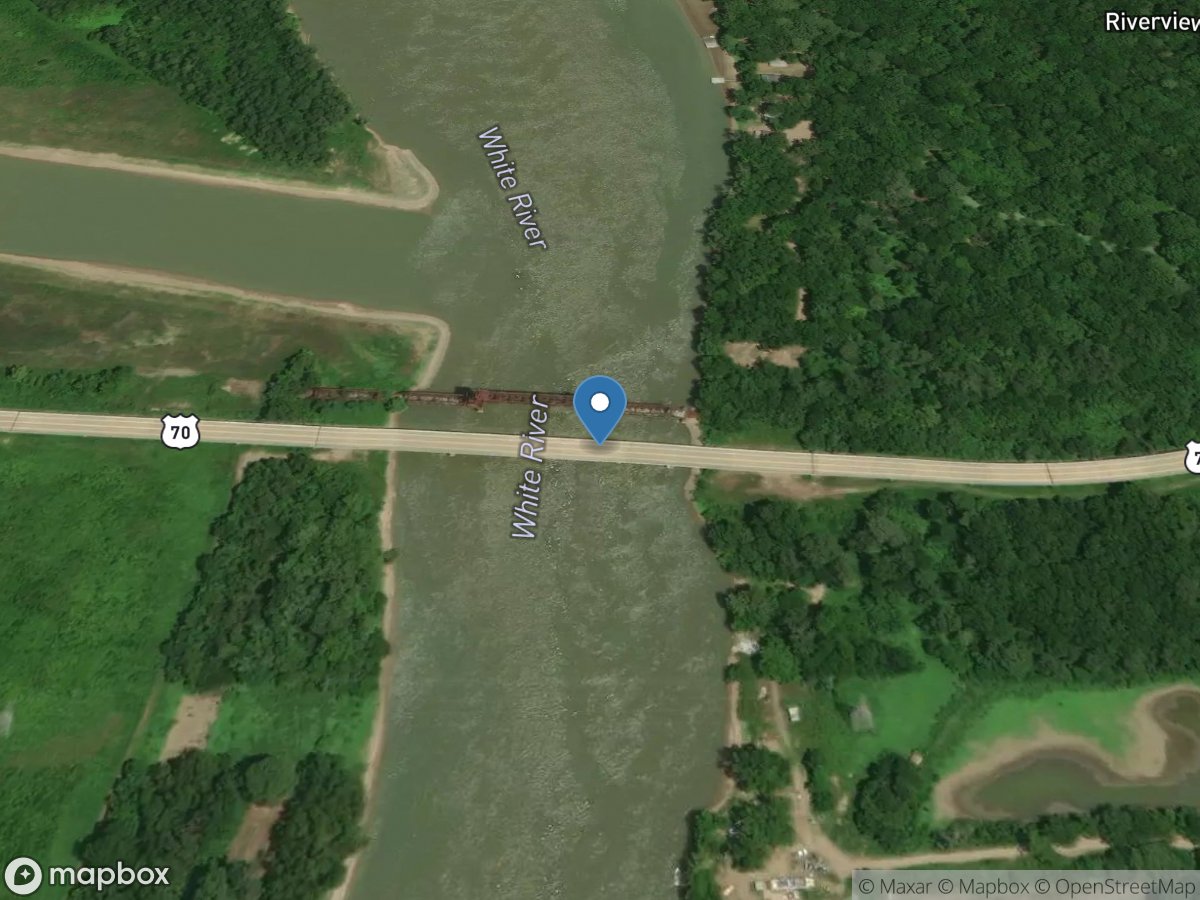 White River at DeValls Bluff, AR location