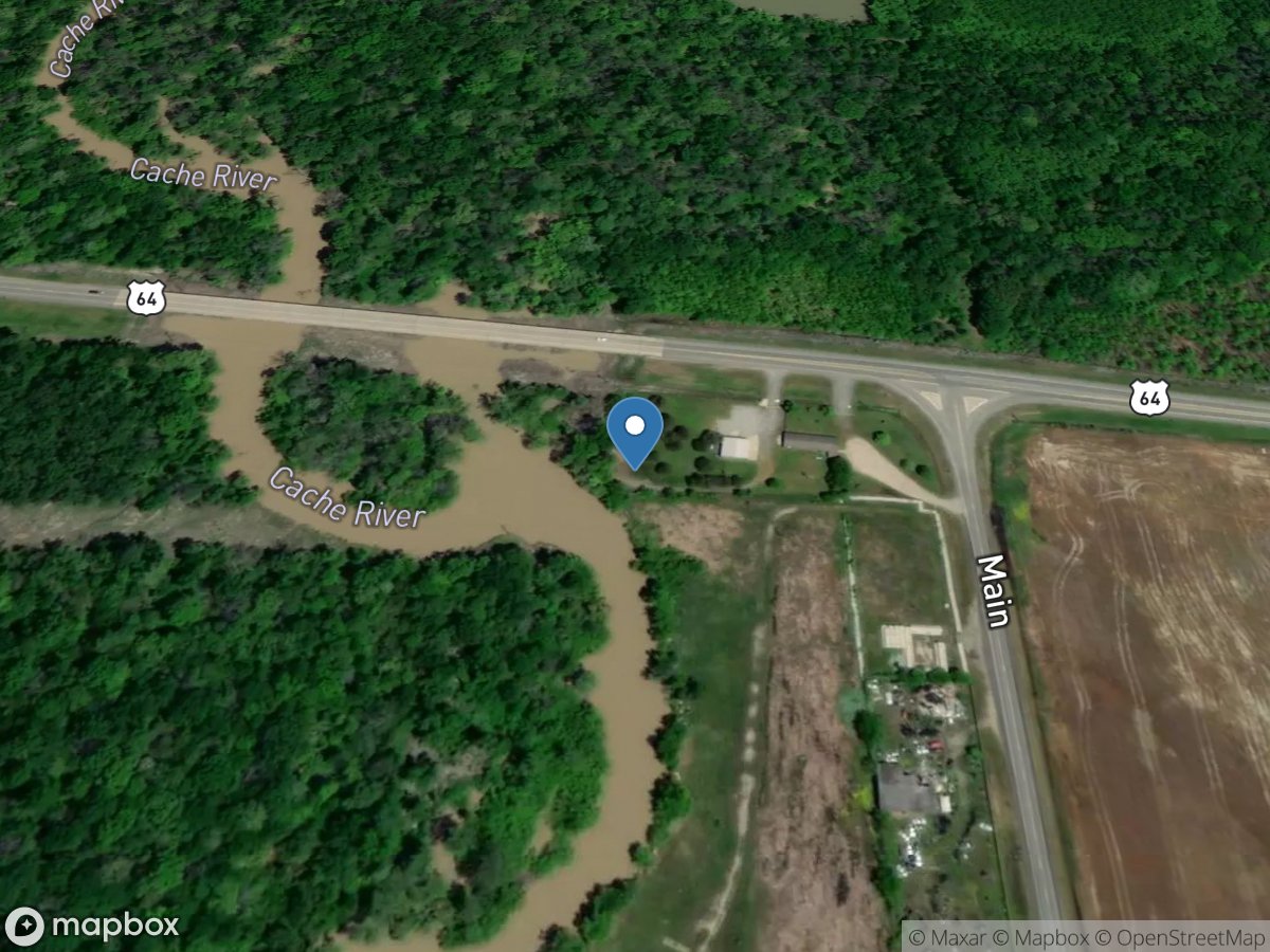 Cache River at Patterson, AR location