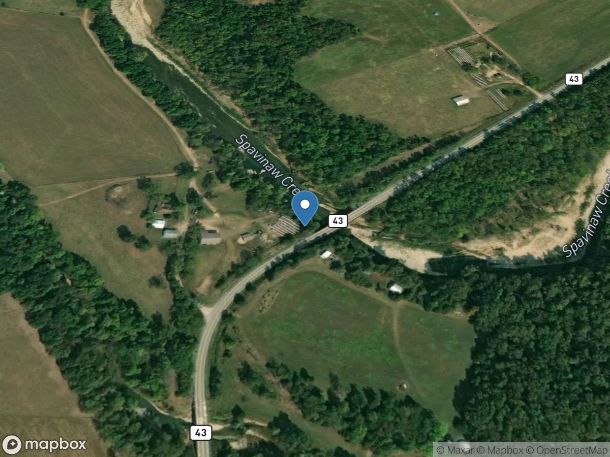 Spavinaw Creek near Cherokee City, AR location