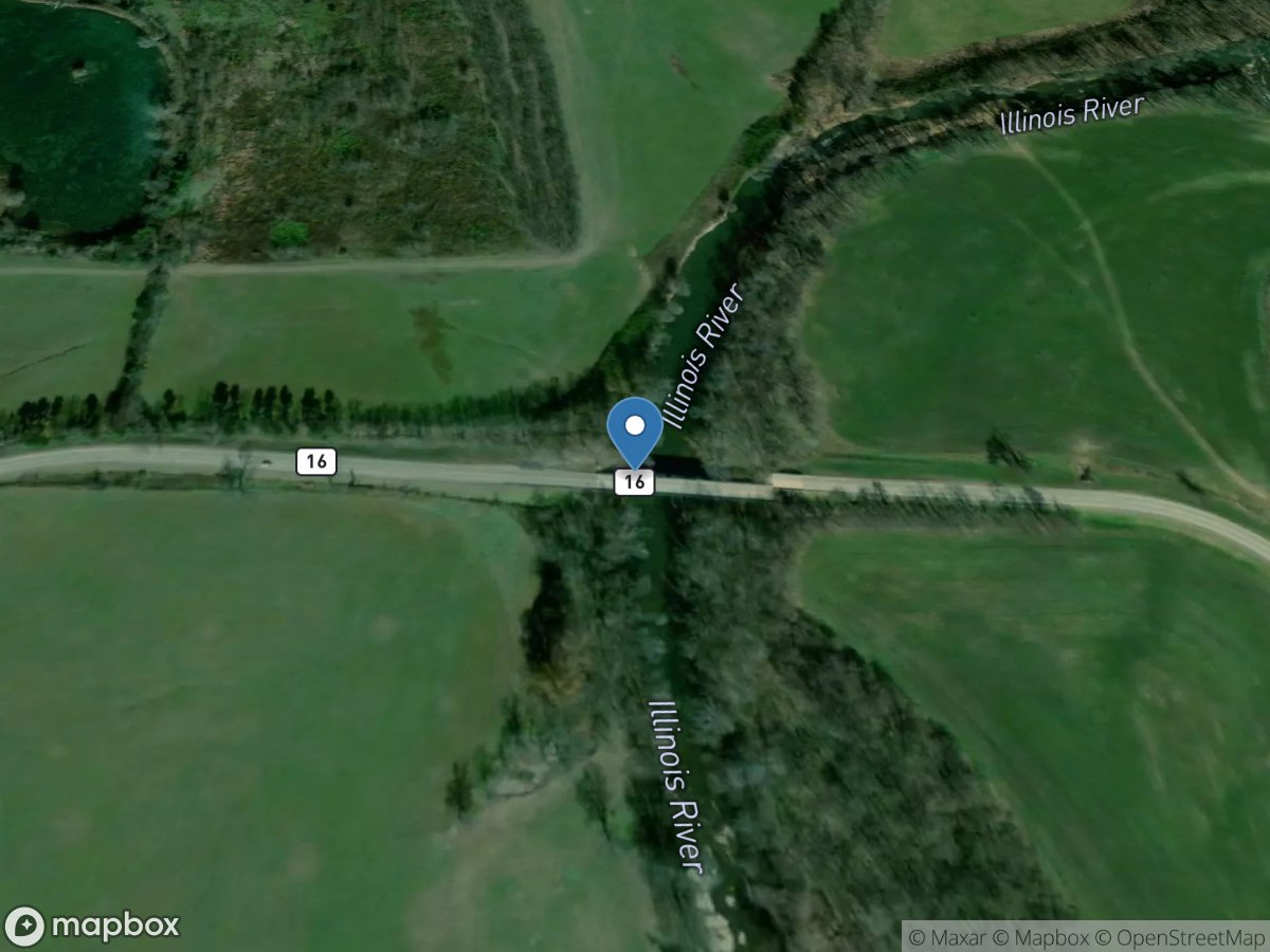 Illinois River at Savoy, AR location