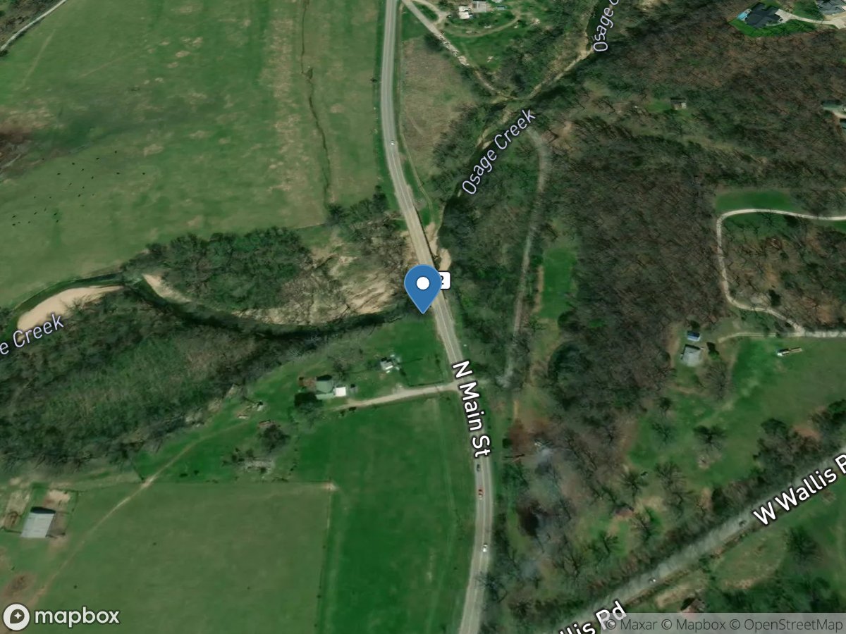 Osage Creek near Cave Springs, AR location