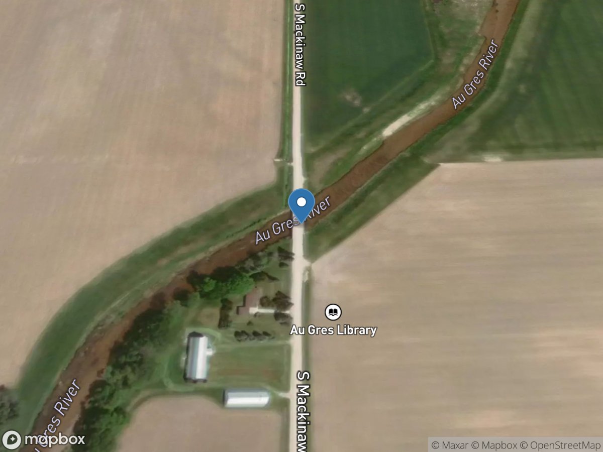 Au Gres River at South MacKinaw Road near Au Gres, MI location