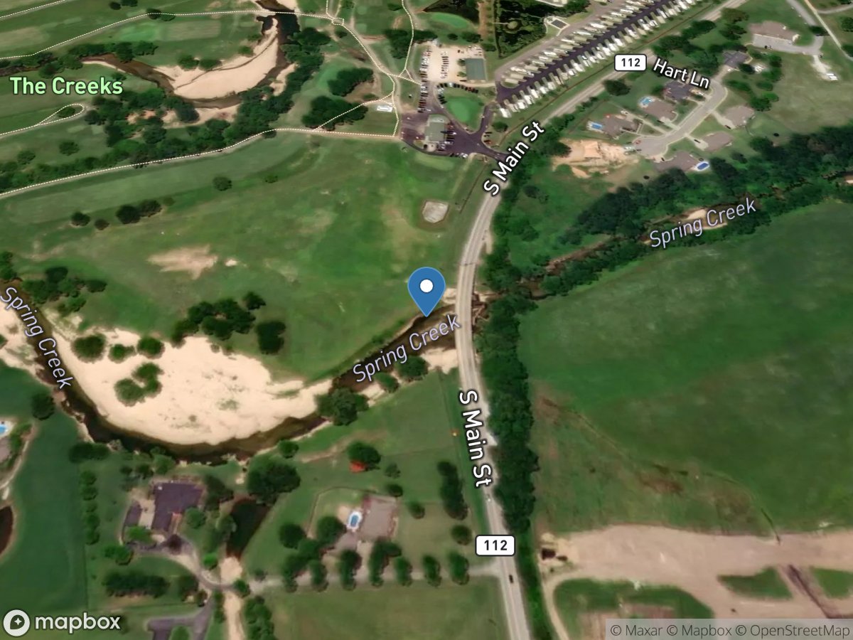 Spring Creek at Highway 112 near Springdale, AR location