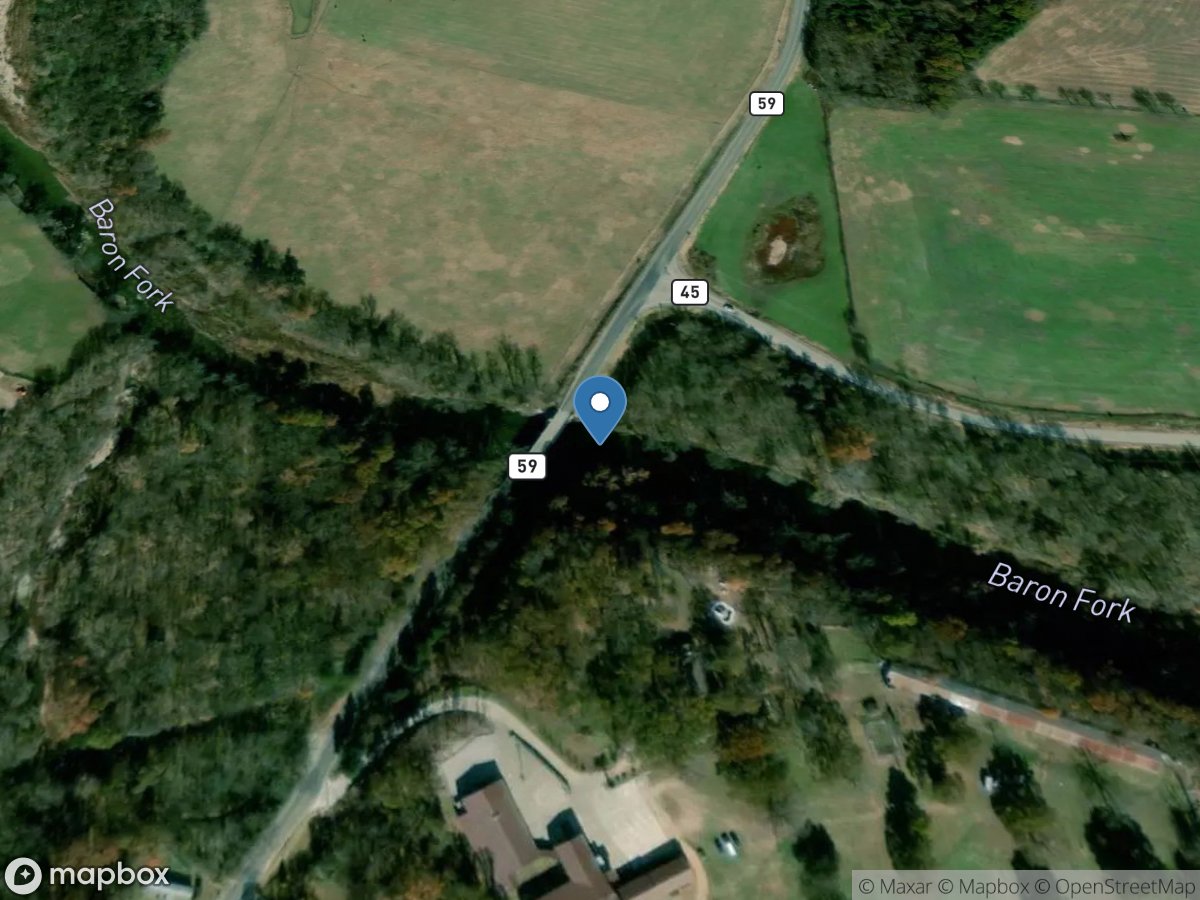 Baron Fork at Dutch Mills, AR location