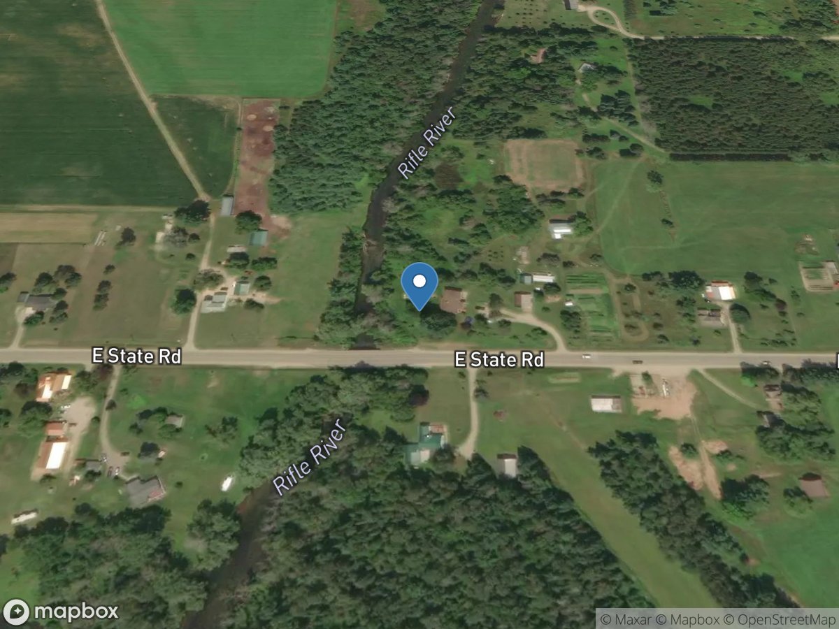 Rifle River at State Road at Selkirk, MI location