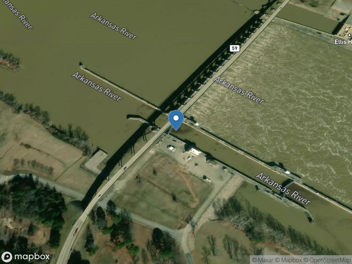 AR River at James W. Trimble L&D near Van Buren, AR location
