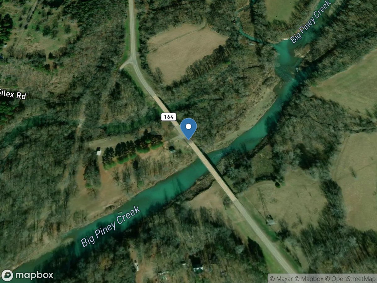 Big Piney Creek at Highway 164 near Dover, AR location