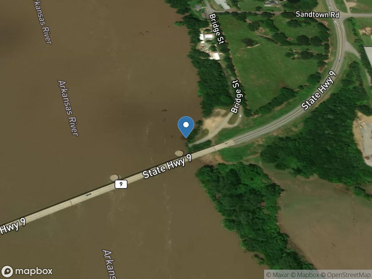 Arkansas River near Morrilton, AR location