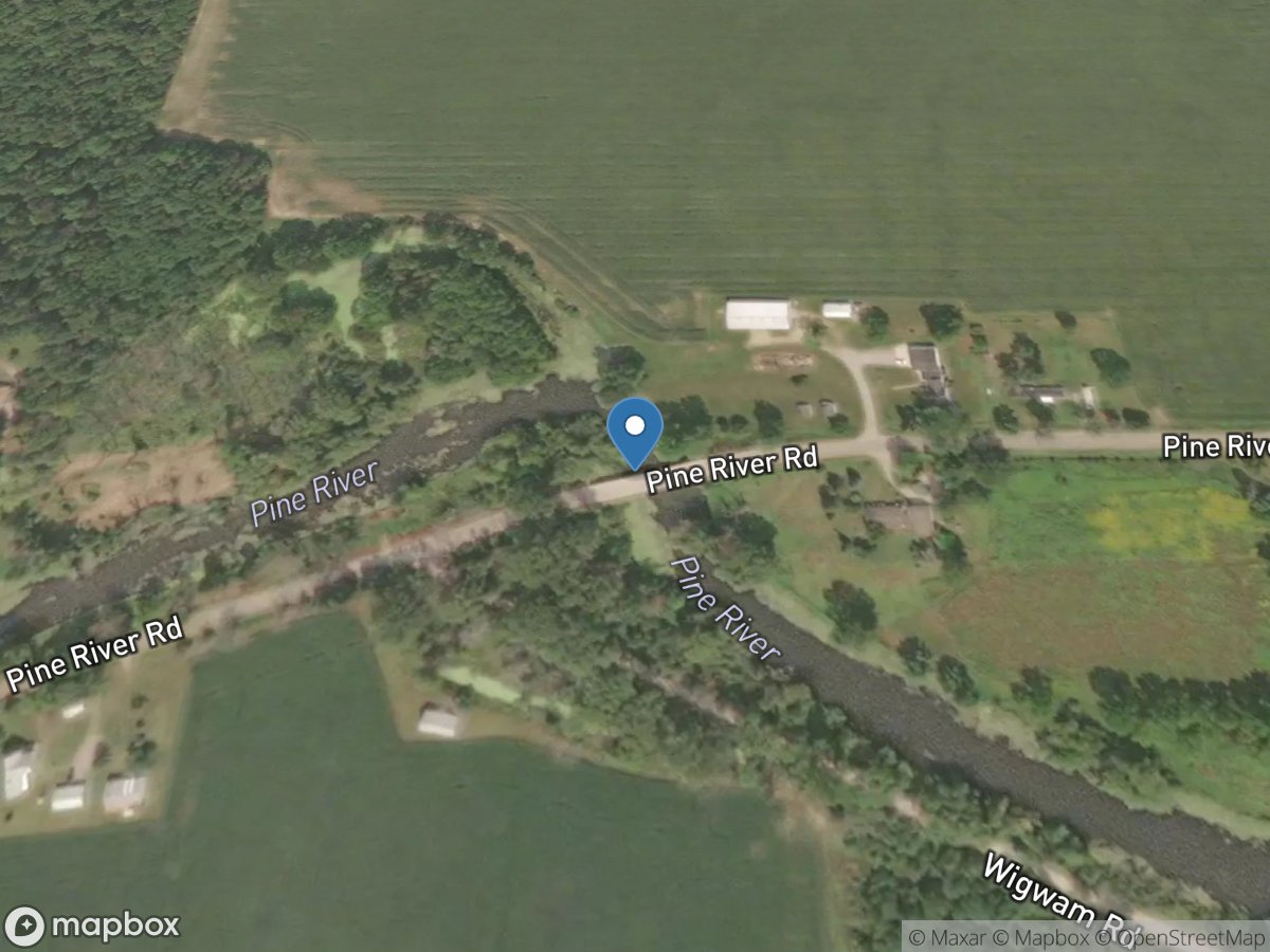 Pine River at Pine River Road near Standish, MI location