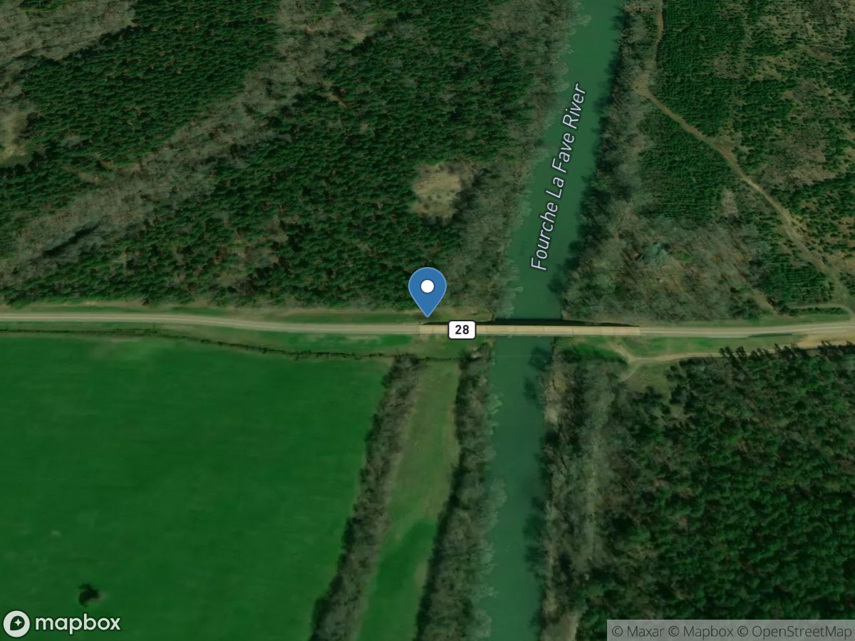 Fourche LaFave River Near Gravelly, AR location